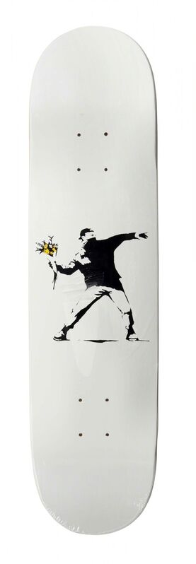 Banksy, ‘Flower bomber’, Other, Screenprint on wood skateboard deck, DIGARD AUCTION