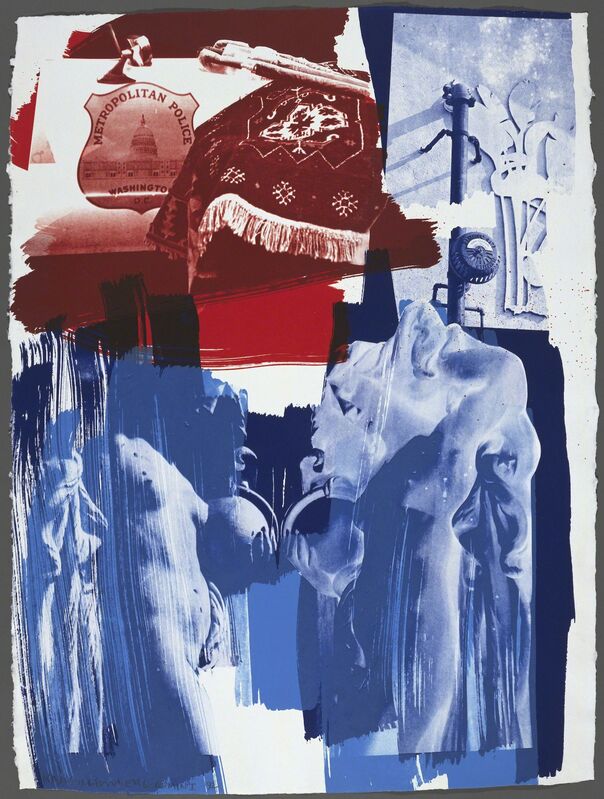 Robert Rauschenberg, ‘Blues’, 1992, Print, 4 color lithograph, Gemini G.E.L.