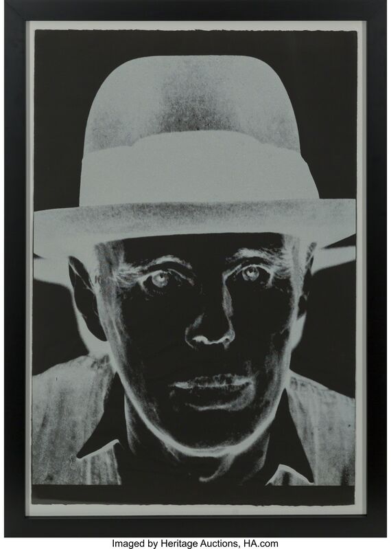 Andy Warhol, ‘Joseph Beuys’, 1980, Print, The complete portfolio of three screenprints on Arches Cover Black paper;, Heritage Auctions