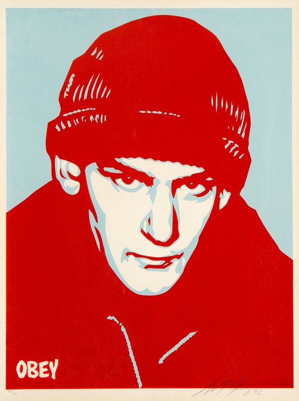 Shepard Fairey, ‘Ian Mackaye’, 2002, Print, Screenprint in colors on speckled cream paper, Heritage Auctions