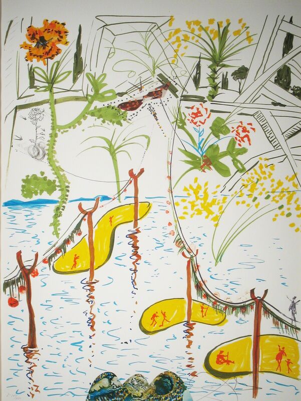 Salvador Dalí, ‘Biological Garden’, 1975, Print, Lithograph with original drypoint, DTR Modern Galleries