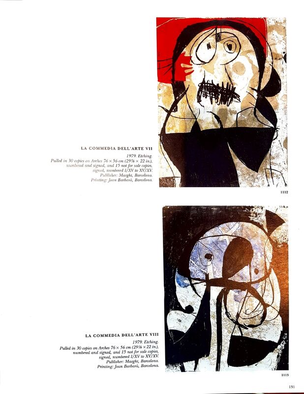 Joan Miró, ‘Commedia dell'arte VIII’, 1979, Print, Etching, Proyecto H / Galería Hispánica