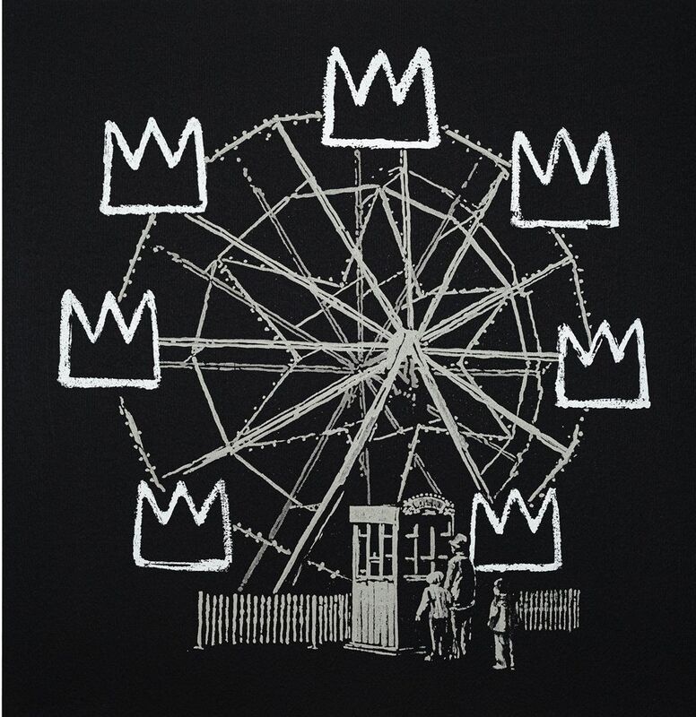 Banksy, ‘Banksquiat (Black)’, 2019, Print, Screenprint in colours, Tate Ward Auctions