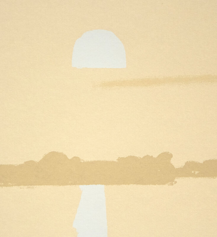 Alex Katz, ‘Sunset: Lake Wesserunsett 4’, 1972, Print, Screenprint in five colors on American etching paper, Heather James Fine Art