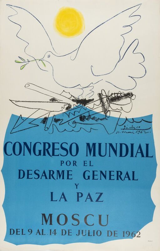 Pablo Picasso, ‘World Congress for General Disarmament and Peace Poster (Czwiklitzer 174)’, 1962, Print, Lithograph printed in colours, Forum Auctions