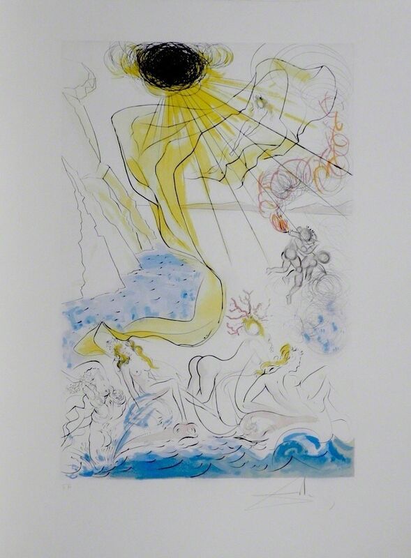 Salvador Dalí, ‘Hommage a Albrecht Durer Triomphe de Venus’, 1971, Print, Etching, Fine Art Acquisitions Dali 