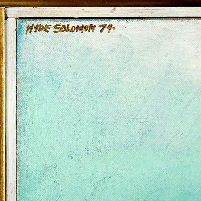 Hyde Solomon, ‘Snow Field (Poindexter Gallery) ’, 1974, Painting, Oil on Canvas (Signed, Dated & Framed) - w/Poindexter Gallery label and Ceiba-Geigy Corporate Art Collection labels verso., Alpha 137 Gallery