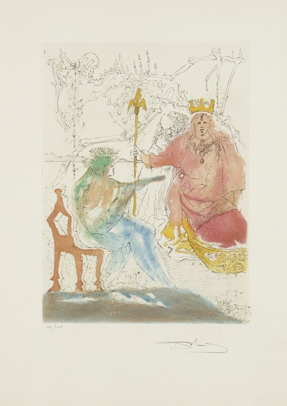 Salvador Dalí, ‘Hamlet (M. & L. 607-616; F. 73-2 A-J)’, 1973-4, Print, The complete portfolio, comprising ten etchings printed in colors with handcoloring, Sotheby's