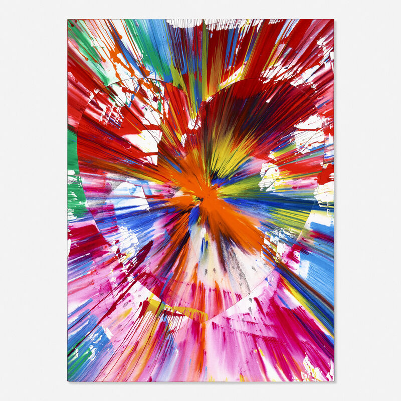 Damien Hirst, ‘Heart Spin Painting (two parts)’, 2009, Painting, Acrylic on paper, Rago/Wright/LAMA