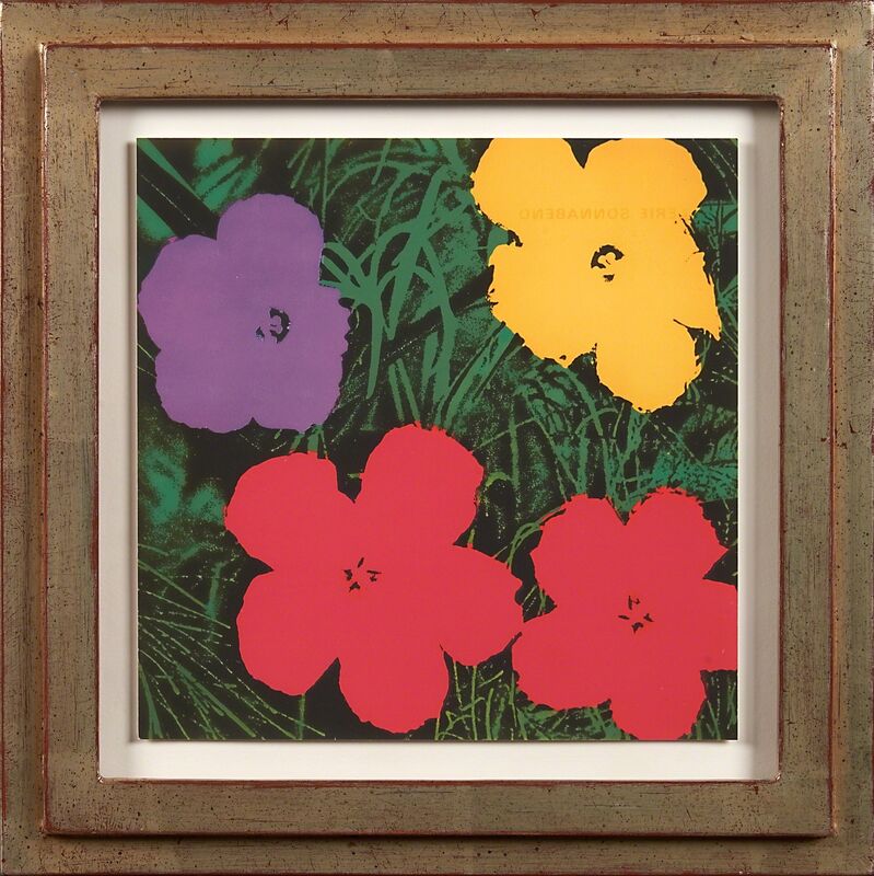 Andy Warhol, ‘Flowers Invitation’, Print, Offset lithograph in colors (framed), Rago/Wright/LAMA