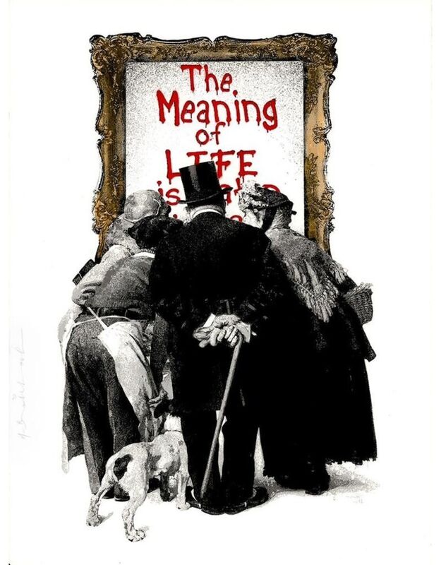 Mr. Brainwash, ‘The Meaning Of Life’, 2019, Print, Silkscreen, Liss Gallery