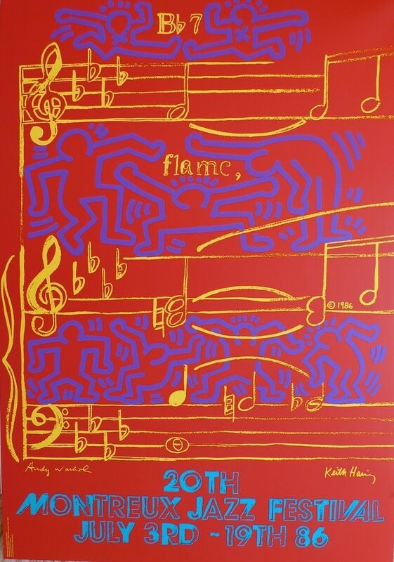 Keith Haring, ‘20th Montreux Jazz Festival’, 1986, Ephemera or Merchandise, Paper, Bengtsson Fine Art