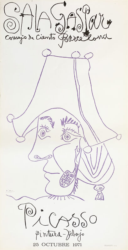 Pablo Picasso, ‘Picasso Vintage Exhibition Poster in Barcelona Sala Gaspar’, 1971, Posters, Offset Poster, OBA/ART