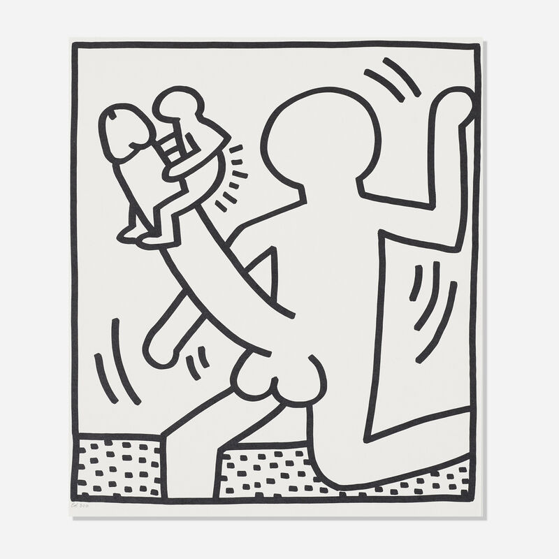 Keith Haring, ‘Untitled (from Lucio Amelio)’, 1983, Print, Offset lithograph, Rago/Wright/LAMA