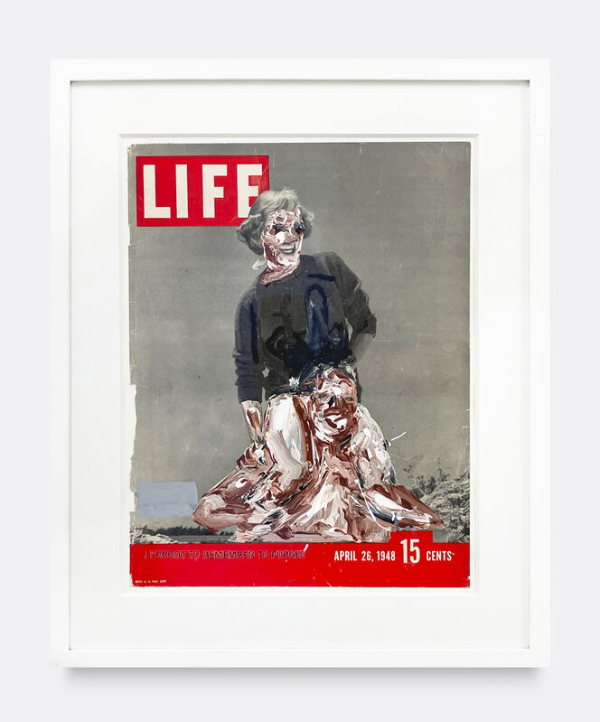John Copeland, ‘Untitled’, 2013, Painting, Acrylic and oil on magazine cover, V1 Gallery