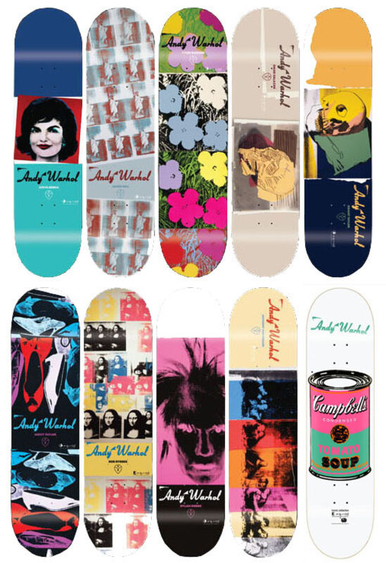 Andy Warhol, ‘Skateboards II (Set of 10)’, 2010, Print, Screenprint on skateboard decks, EHC Fine Art