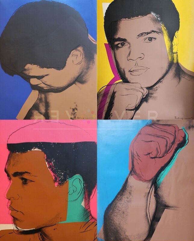 Andy Warhol, ‘Muhammad Ali Complete Portfolio (FS II.179-182)’, 1978, Print, Screenprint on Strathmore Bristol paper., Revolver Gallery