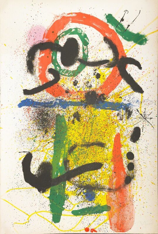 Joan Miró, ‘Pierrot le Fou’, 1964, Mixed Media, Lithograph in colors on Arches, Rago/Wright/LAMA