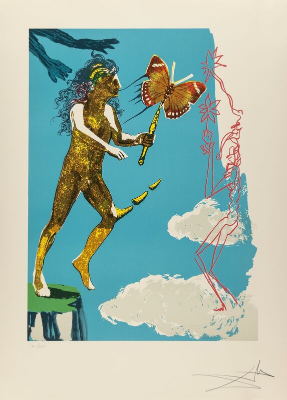 Salvador Dalí, ‘Madam butterfly & the dream (two works)’, 1978, Print, Lithographs in colors on Arches paper, Heritage Auctions