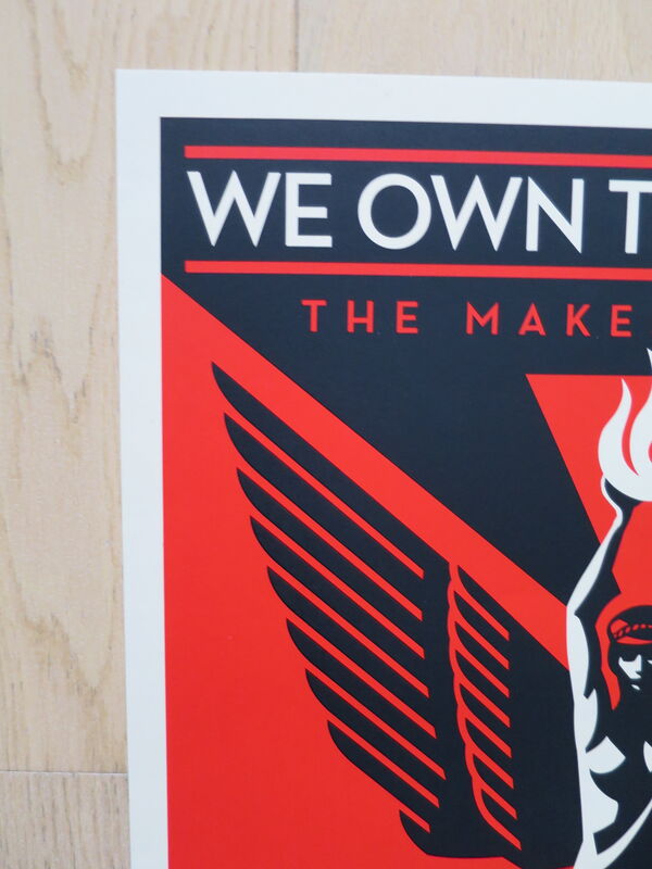 Shepard Fairey, ‘We own the future’, 2013, Print, Paper, Gallery 55 TLV