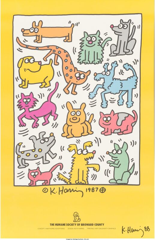 Keith Haring, ‘Animals’, 1988, Print, Offset lithograph, Heritage Auctions
