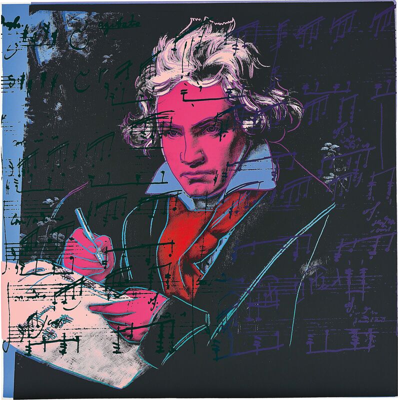 Andy Warhol, ‘Beethoven’, 1987, Print, The complete set of four screenprints in colours, on Lenox Museum Board, the full sheets, Phillips
