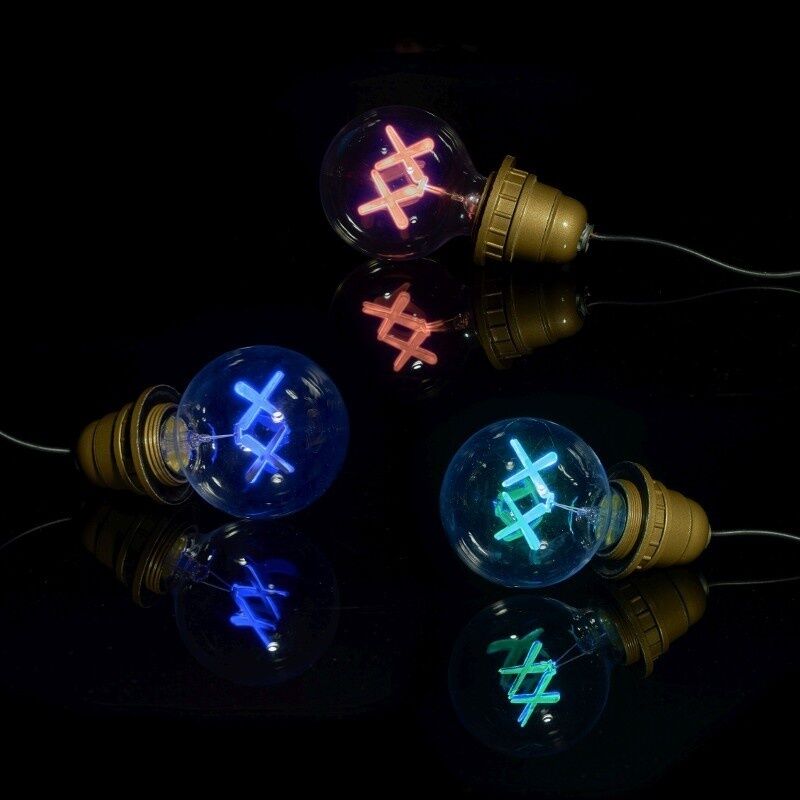 KAWS, ‘Standard Lightbulbs (Red, Purple, & Green)’, 2011, Other, Set of three sculptural lightbulbs, Forum Auctions