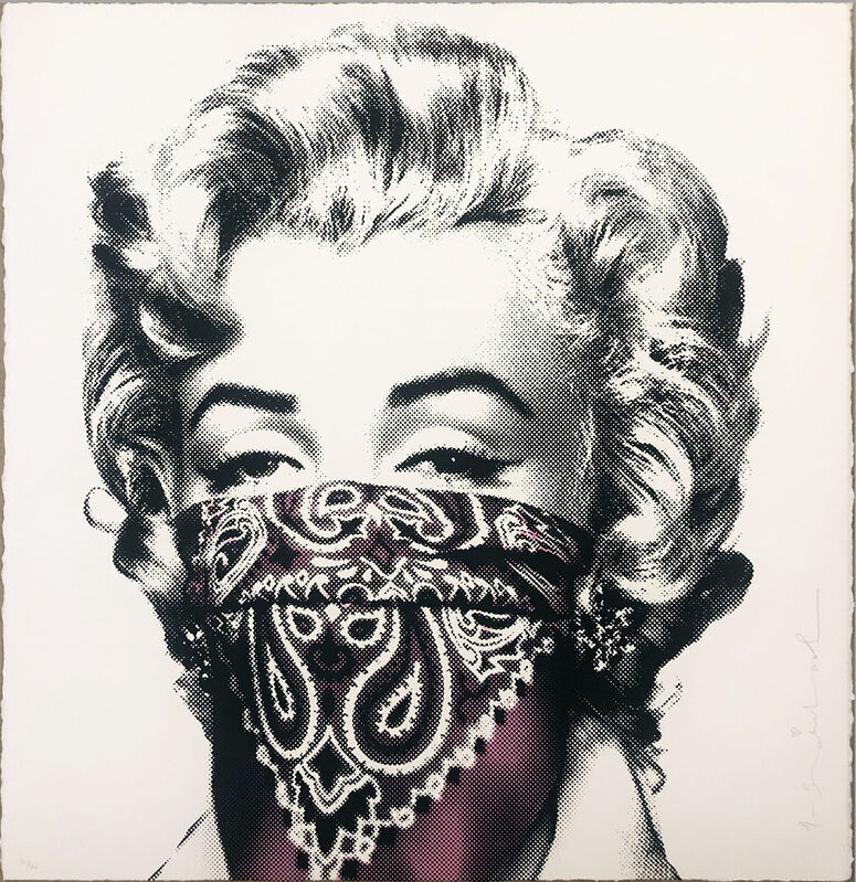 Mr. Brainwash, ‘'Stay Safe' (pink)’, 2020, Print, 2-color screen print on hand-torn, deckled edge 300gsm archival fine art paper., Signari Gallery