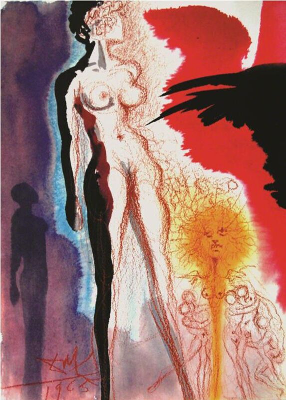 Salvador Dalí, ‘Lot's Wife, Turned Into A Statue Of Salt’, 1967, Print, Original colored lithograph on heavy rag paper, Baterbys