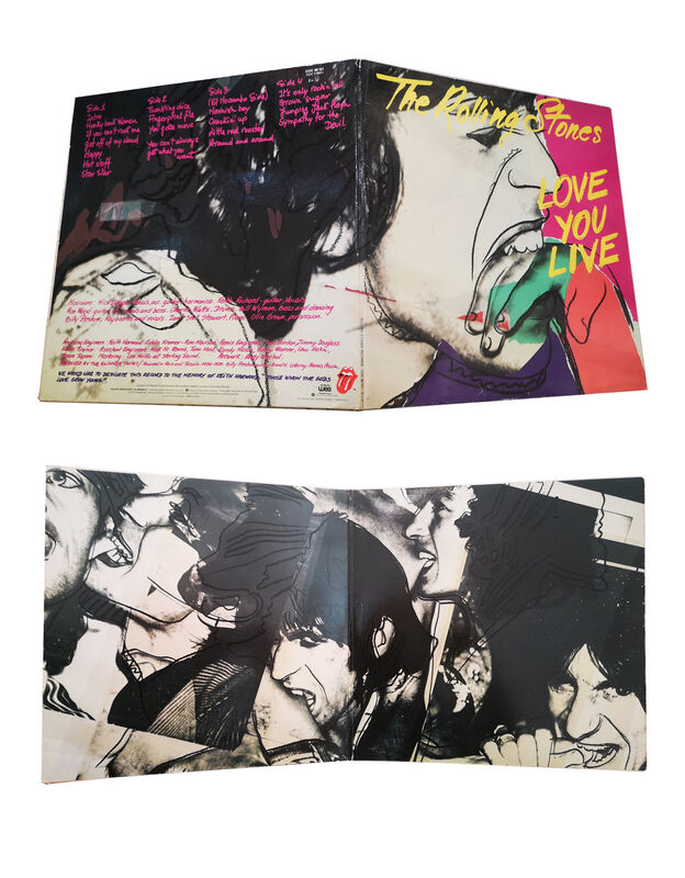 Andy Warhol, ‘The Rolling Stones / "Love you Live"’, 1977, Print, Offset print on a vinyl cover, NextStreet Gallery