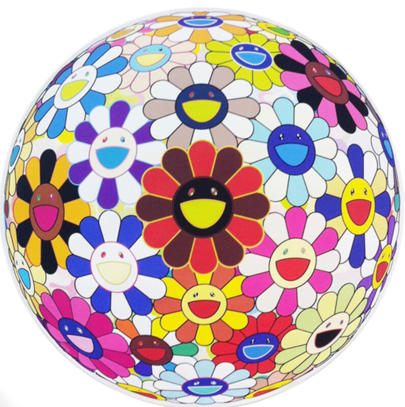 Takashi Murakami, ‘Flowerball (Lots of Colors)’, 2013, Print, Offset lithograph, Vogtle Contemporary 