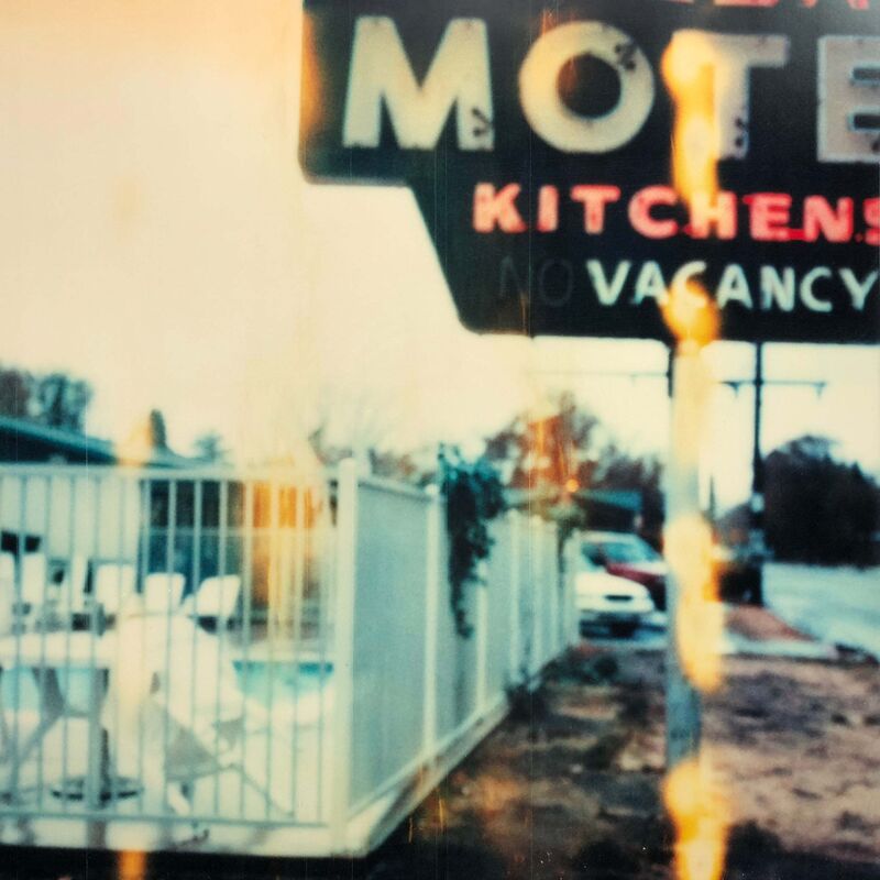 Stefanie Schneider, ‘Village Motel, Raining (The Last Picture Show)’, 2006, Photography, Analog C-Print based on a Polaroid, hand-printed by the artist on Fuji Crystal Archive Paper. Mounted on Aluminum with matte UV-Protection., Instantdreams
