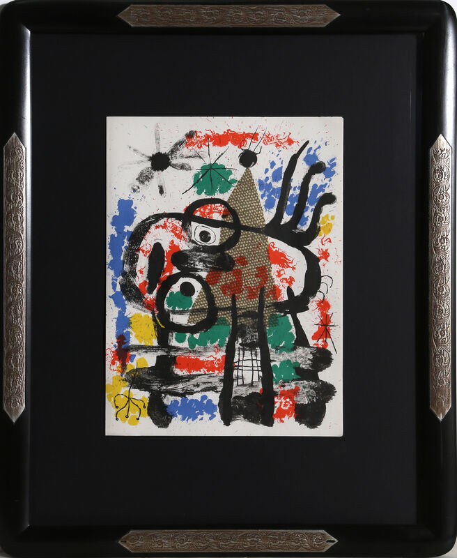 Joan Miró, ‘Plate 5 (Owl) from Raymond Queneau Album 19’, 1961, Print, Lithograph, RoGallery