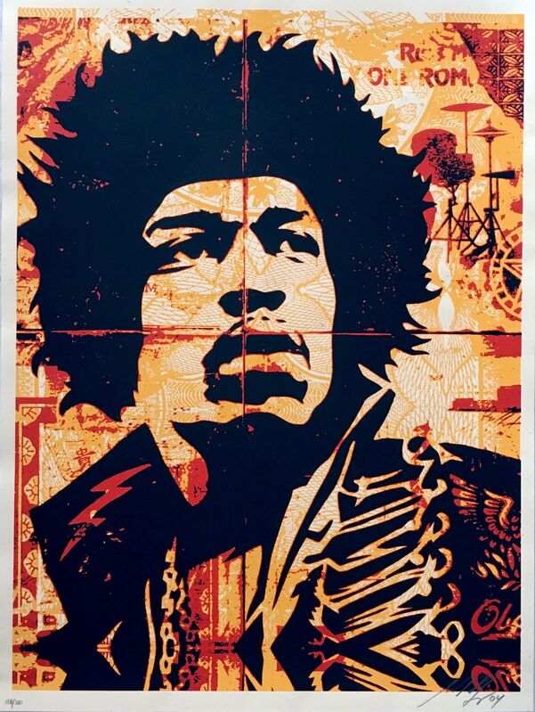 Shepard Fairey, ‘Jimi Hendrix ’, 2004, Print, Screenprint, Lot 180 Gallery
