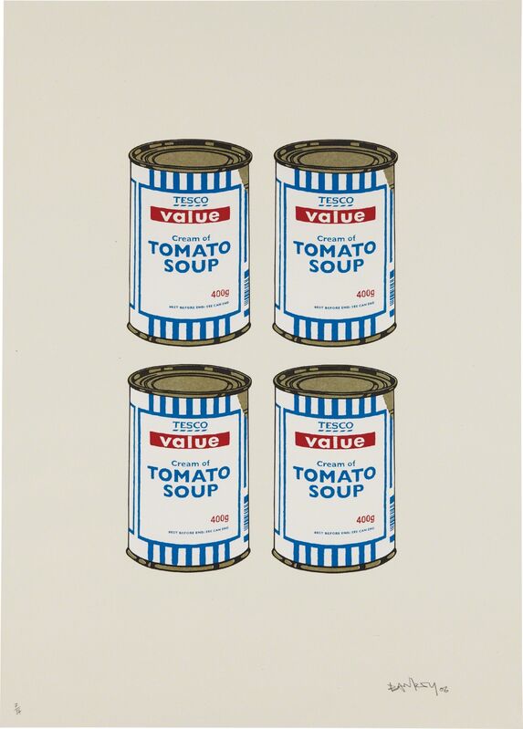 Banksy, ‘Soup Cans Quad (Cream paper)’, 2006, Print, Screenprint in colors, on wove paper, with full margins, Phillips