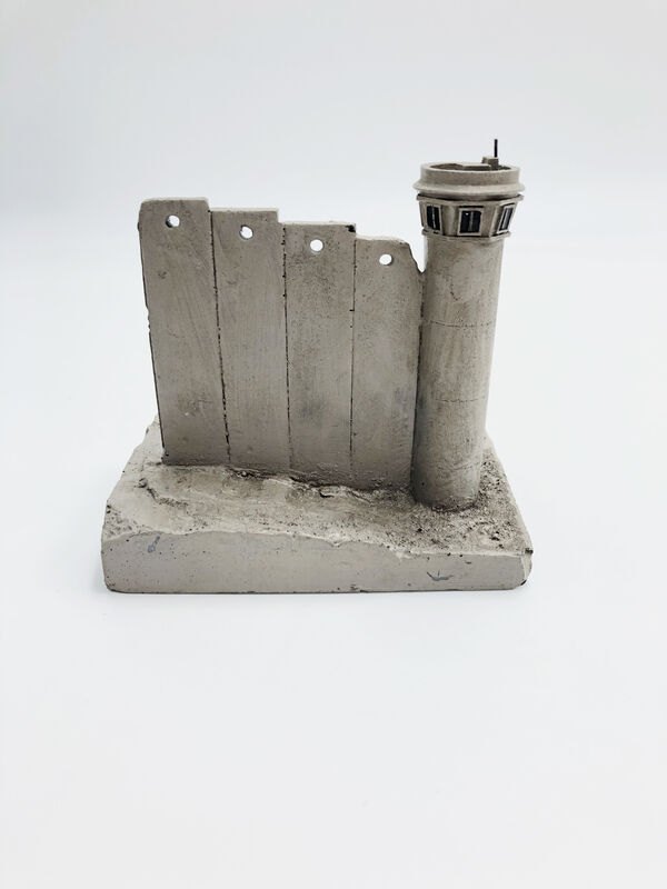 Banksy, ‘Walled Off Hotel - Wall Sculpture (Flower Thrower)’, 2019, Sculpture, Miniature concrete souvenir sculpture, hand painted by local artists, Lougher Contemporary Gallery Auction