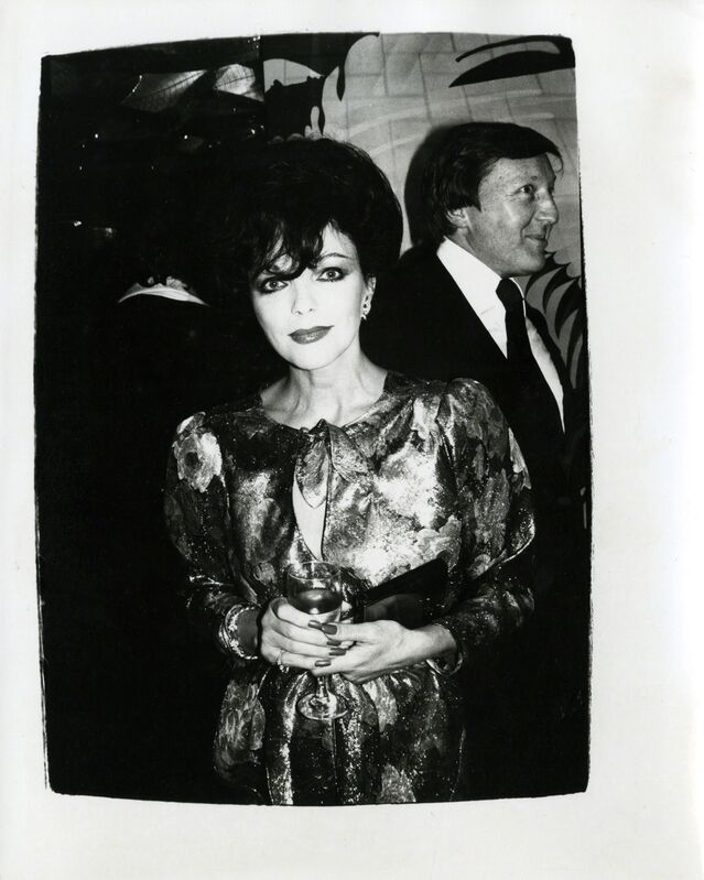 Andy Warhol, ‘Joan Collins at the Factory’, ca. 1986, Photography, Silver Gelatin Print, Hedges Projects
