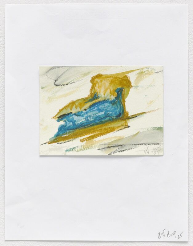 Claes Oldenburg & Coosje van Bruggen, ‘Notebook Page: Blueberry Pie’, 2005, Drawing, Collage or other Work on Paper, Crayon and watercolor on paper, Pace Gallery