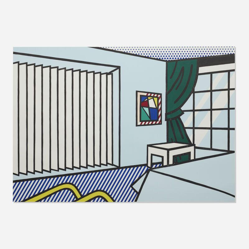 Roy Lichtenstein, ‘Bedroom (from Interior Series)’, 1990, Print, Woodcut and screenprint in colors on 4-ply Paper Technologies, Inc., Museum Board, Rago/Wright/LAMA