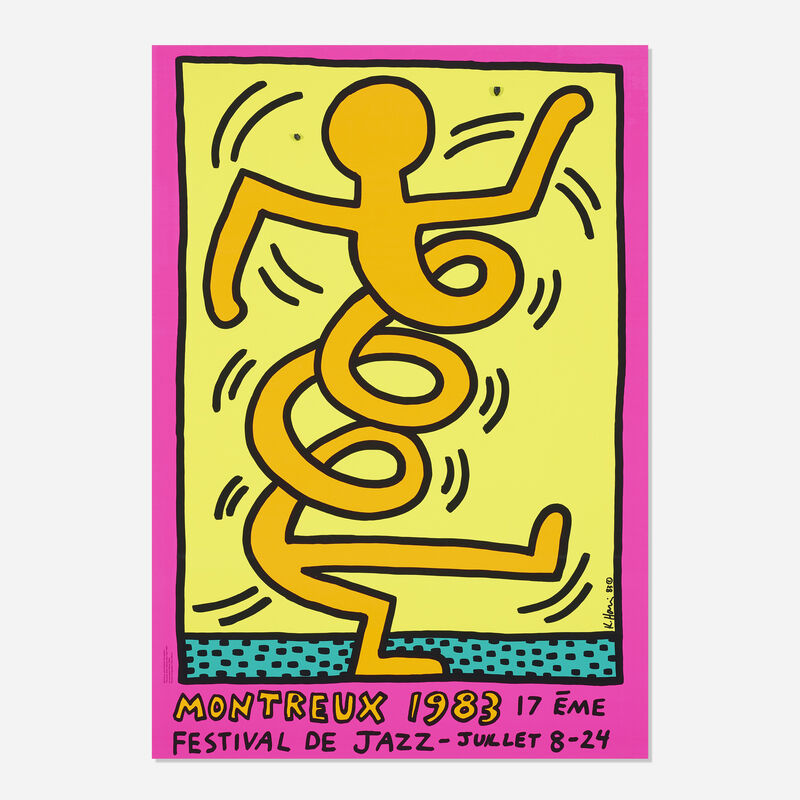 Keith Haring, ‘Montreux Jazz Festival poster’, 1983, Print, Screenprint in colors, Rago/Wright/LAMA