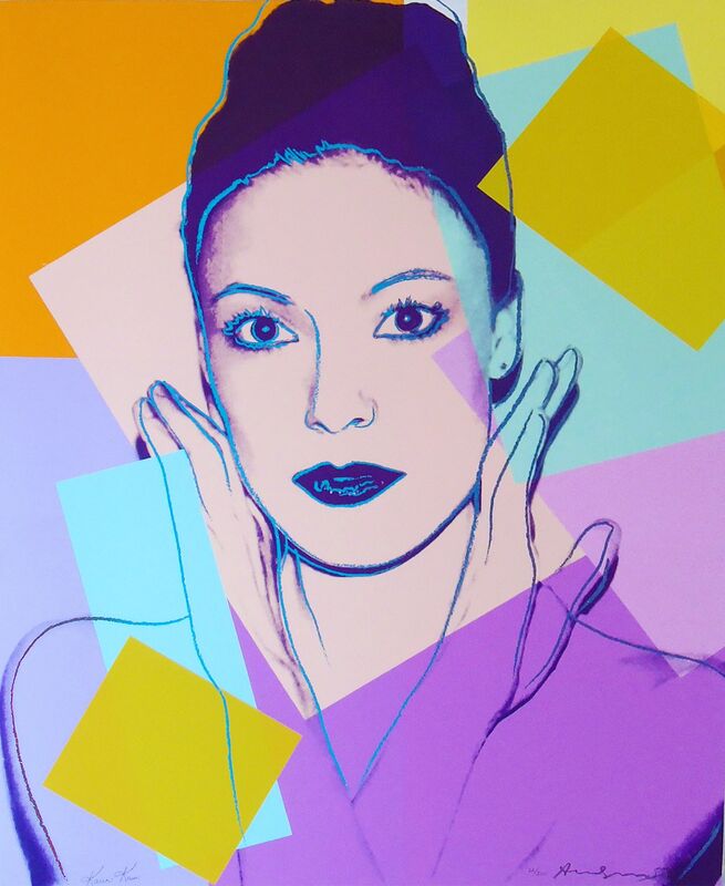 Andy Warhol, ‘Karen Kain’, 1980, Print, Original color screen print with Diamond Dust on lenox museum board. Signed by both Warhol and Kain, Pop Fine Art