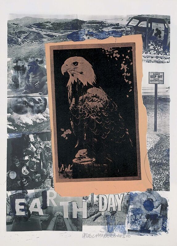 Robert Rauschenberg, ‘Earth Day’, 1970, Lithograph and chine-collé on paper, Robert Rauschenberg Foundation