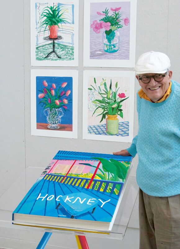 David Hockney, ‘David Hockney. A Bigger Book’, 2016, Books and Portfolios, Hardcover, 50 x 70 cm (19.6 x 27.5 in.), 498 pages, 13 fold-outs, with an adjustable bookstand designed by Marc Newson, plus an illustrated 680-page chronology book, TASCHEN