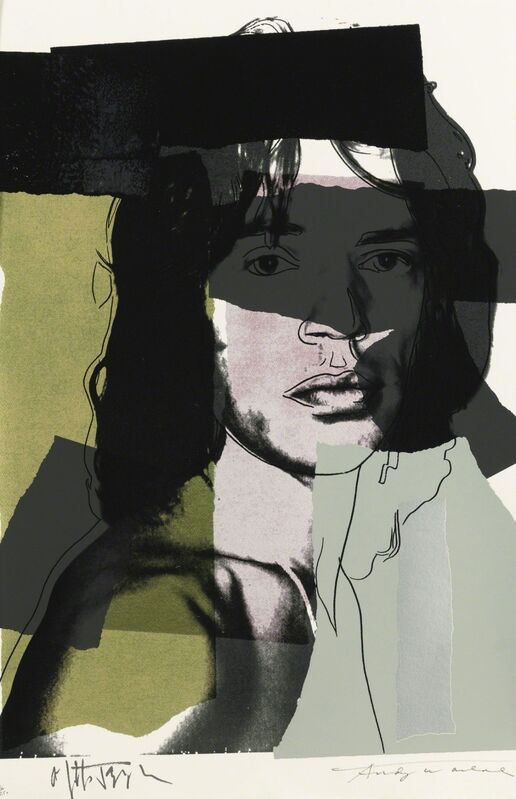 Andy Warhol, ‘Mick Jagger (FS II.145)’, 1975, Print, Screenprint on Arches Aquarelle (rough) paper, Revolver Gallery