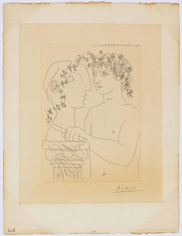 Pablo Picasso, ‘Jeune sculpteur au travail’, 1933, Print, Etching, Koller Auctions