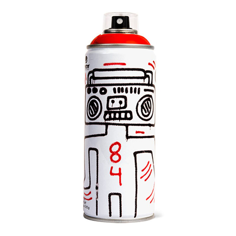 Keith Haring, ‘ Limited edition Keith Haring spray paint can set ’, 2018, Ephemera or Merchandise, Offset lithograph on metal spray paint can, Lot 180 Gallery