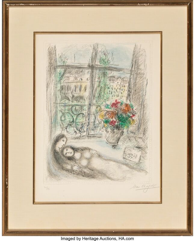 Marc Chagall, ‘Quai des Célestins’, 1975, Print, Lithograph in colors on Arches paper, Heritage Auctions