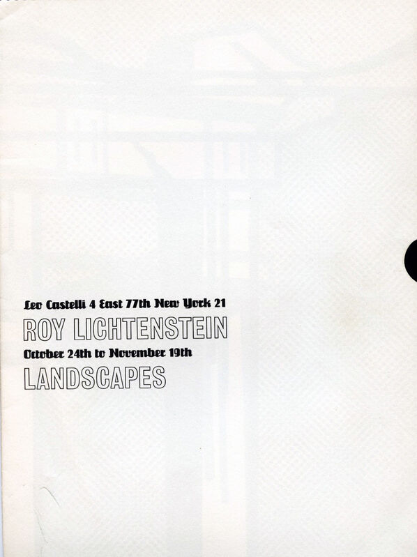 Roy Lichtenstein, ‘Roy Lichtenstein Temple (Castelli mailer) 1964’, 1964, Posters, Offset lithograph, Lot 180 Gallery