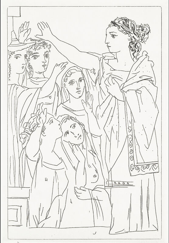 Pablo Picasso, ‘Le Serment des Femmes’, 1934, Print, Etching, Georgetown Frame Shoppe