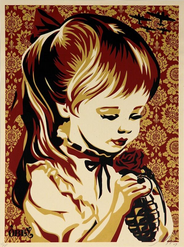 Shepard Fairey, ‘War by Numbers (Red)’, 2007, Print, Limited edition serigraph on paper, Addicted Art Gallery